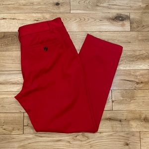2/$40 🌸 Land’s End Women’s Red Ankle Pants Cropped size 10